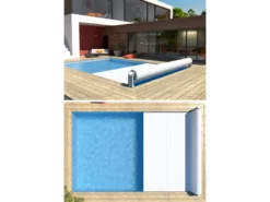 Open Aero Automatisch Oprolsysteem - Tot 4,5 Meter - Grijs -zwembad benodigdheden winkel 1638438009 trimmy pvc blanc ambiance