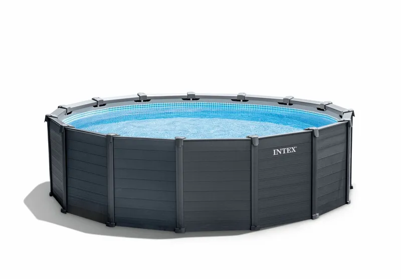 Intex Graphite Panel Pool - 478 X 124 Cm - Met Zandfilterpomp En Accessoires 6 Intex Graphite Panel Pool - 478 X 124 Cm - Met Zandfilterpomp En Accessoires - Afbeelding 6