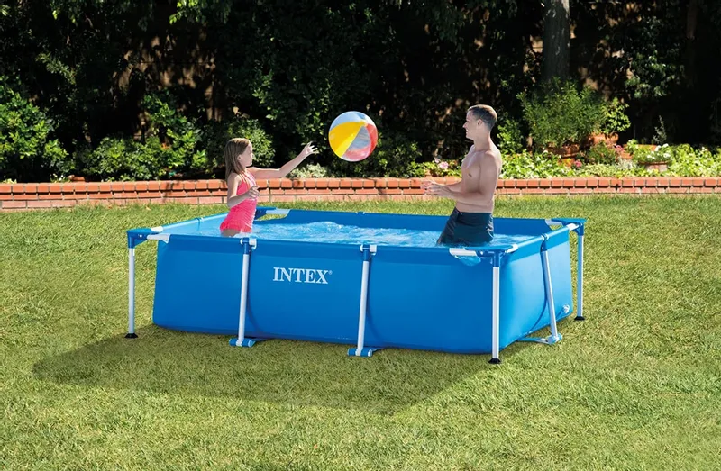 Intex Metal Frame Pool - 260 X 160 X 65 Cm 2 Intex Metal Frame Pool - 260 X 160 X 65 Cm - Afbeelding 2