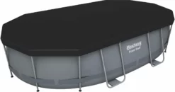 Bestway Power Steel Oval Zwembad - 488 X 305 X 107 Cm - Met Filterpomp En Accessoires -zwembad benodigdheden winkel 632 1200 56655 56450 56448 pool cover 16ftx10ftx42in power steel oval 58290 ft web acc