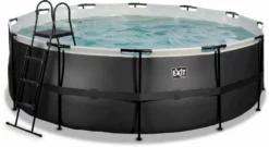 EXIT TOYS EXIT Black Leather Zwembad - 427 X 122 Cm - Met Zandfilterpomp En Trap
