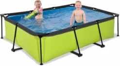 EXIT TOYS EXIT Lime Zwembad - 220 X 150 X 65 Cm - Met Filterpomp -zwembad benodigdheden winkel 668 1200 exit 30 00 21 40 int 4
