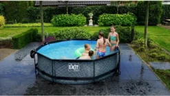 EXIT TOYS EXIT Wood Zwembad - 300 X 76 Cm - Met Filterpomp -zwembad benodigdheden winkel 681 1200 exit 30 12 10 10 int 6