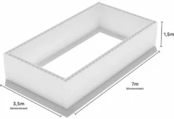Polystyreen Zwembad Blokkenset - 7,00 X 3,50 X 1,50 M 7 Polystyreen Zwembad Blokkenset - 7,00 X 3,50 X 1,50 M -zwembad benodigdheden winkel 700x350 zij size