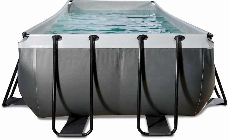 EXIT TOYS EXIT Black Leather Zwembad - 400 X 200 X 122 Cm - Met Zandfilterpomp En Trap 2 EXIT TOYS EXIT Black Leather Zwembad - 400 X 200 X 122 Cm - Met Zandfilterpomp En Trap - Afbeelding 2