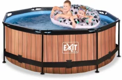 EXIT TOYS EXIT Wood Zwembad - 244 X 76 Cm - Met Filterpomp -zwembad benodigdheden winkel 786 1200 exit 30 12 08 10 int 3