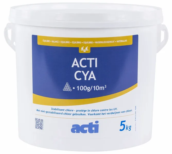 Acti Chloor Stabilisatie Poeder 5 KG 1 Acti Chloor Stabilisatie Poeder 5 KG