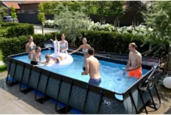 EXIT TOYS EXIT Stone Zwembad - 540 X 250 X 100 Cm - Met Zandfilterpomp En Trap -zwembad benodigdheden winkel 808 1200 exit 30 17 53 00 int 12