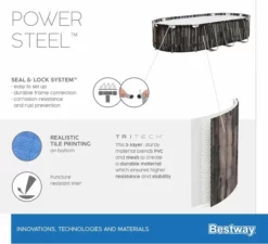 Bestway Power Steel Oval Zwembad - 610 X 366 X 122 Cm - Met Filterpomp En Accessoires -zwembad benodigdheden winkel 900 989 5611r 02 power steel