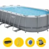 Bestway Power Steel Oval Zwembad - 549 X 274 X 122 Cm - Met Filterpomp En Accessoires