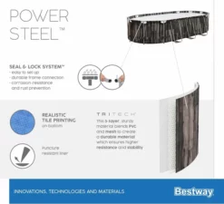Bestway Power Steel Oval Zwembad - 732 X 366 X 122 Cm - Met Filterpomp En Accessoires -zwembad benodigdheden winkel bestway power steel oval zwembad 732 x 366 x 122 cm 15