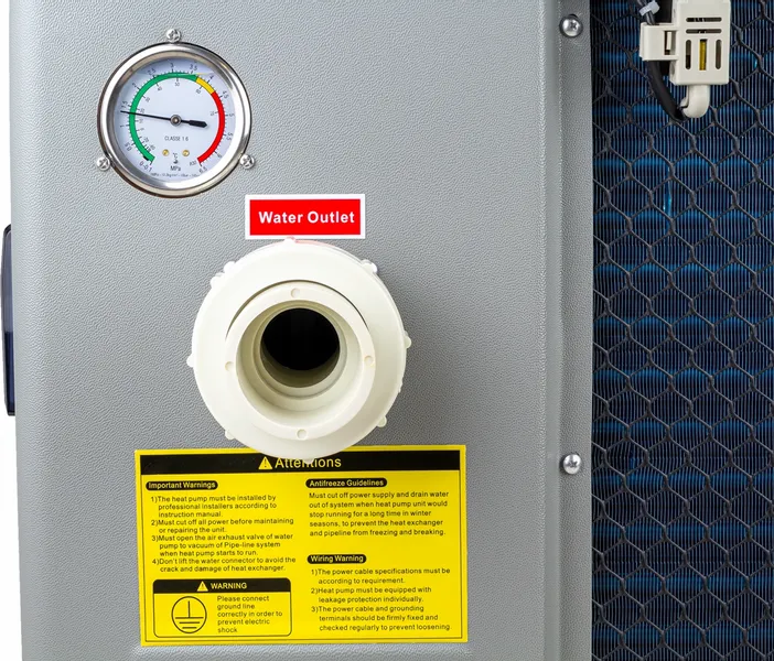 W'eau Full Inverter Zwembad Warmtepomp - 35 KW (krachtstroom) 7 W'eau Full Inverter Zwembad Warmtepomp - 35 KW (krachtstroom) - Afbeelding 7