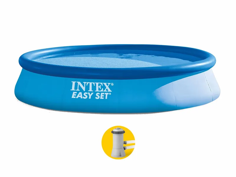 Intex Easy Set Pool - 396 X 84 Cm - Met Filterpomp 1 Intex Easy Set Pool - 396 X 84 Cm - Met Filterpomp