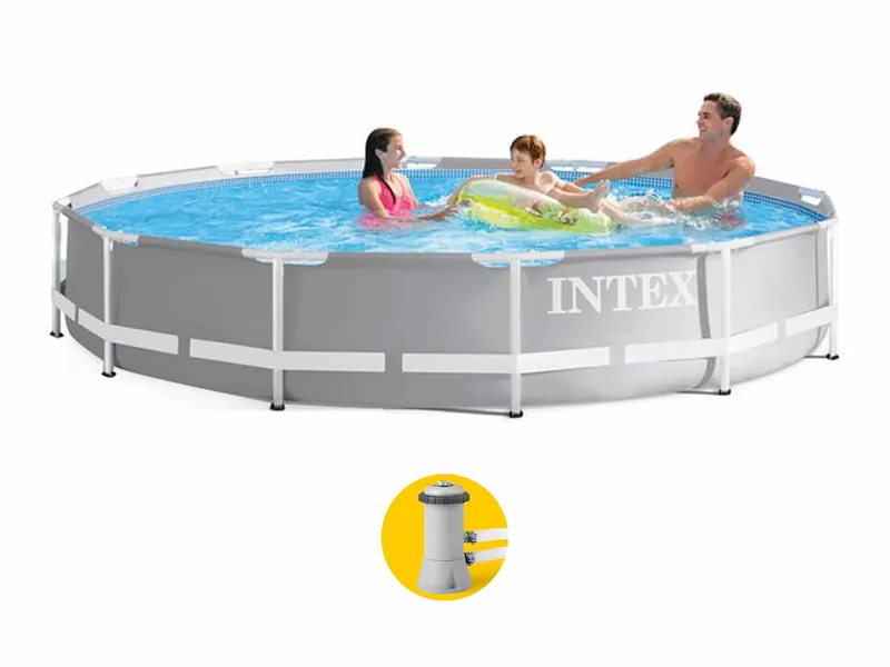 Intex Prism Frame Pool - 366 X 76 Cm - Met Filterpomp