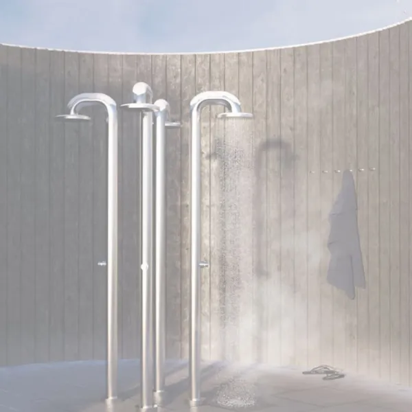 JEE-O Fatline Push Buitendouche Vorstvrij - Geborsteld RVS 4 JEE-O Fatline Push Buitendouche Vorstvrij - Geborsteld RVS - Afbeelding 4