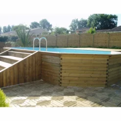 Gardipool Oblong 8.10 X 4.60 X 1.33 M Houten Zwembad -zwembad benodigdheden winkel oblong7 3