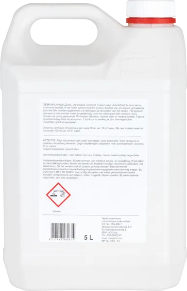 Melpool PAC Vloeibaar Vlokmiddel - 5 Liter 2 Melpool PAC Vloeibaar Vlokmiddel - 5 Liter - Afbeelding 2