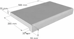 Scandi Roc Athen Randtegel - Antracit Black -zwembad benodigdheden winkel scandi roc athen randtegel afmetingen