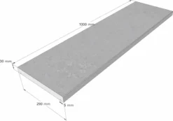 Scandi Roc Modena Randtegel - Mountain Grey -zwembad benodigdheden winkel scandi roc modena randtegel afmetingen 3